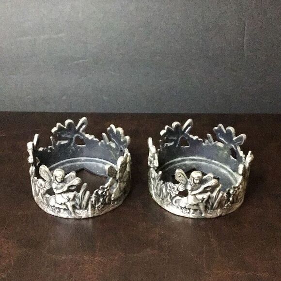 Candleholders set of two Vintage HK perfect very small Votive holder - Picture 1 of 4